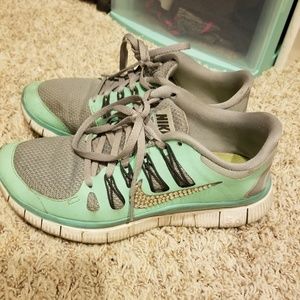 NIKE FREE RUNS WITH CRYSTALS